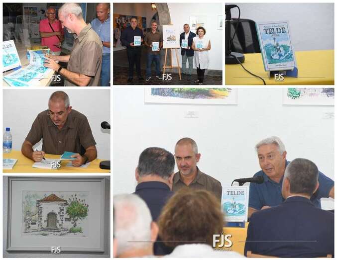 Collage de fotos del acto de esta tarde-noche en Telde/Francisco Javier Santana.